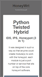 Mobile Screenshot of honeywrt.org